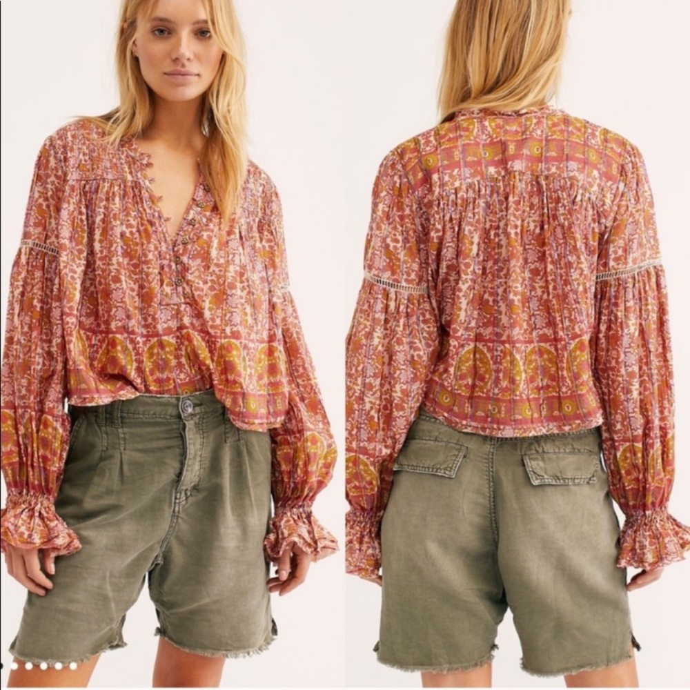 NWOT Free People Army Green Utility Harem Shorts